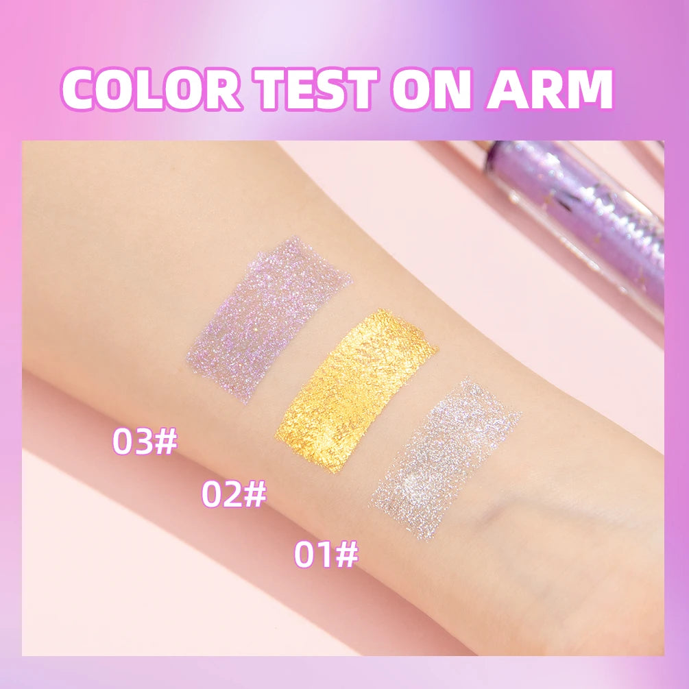 Sparkling Diamond 3D Mascara Long Lasting Makeup Curling Volume Extension Glitter Lengthening Eyelashes Mascara Cosmetics