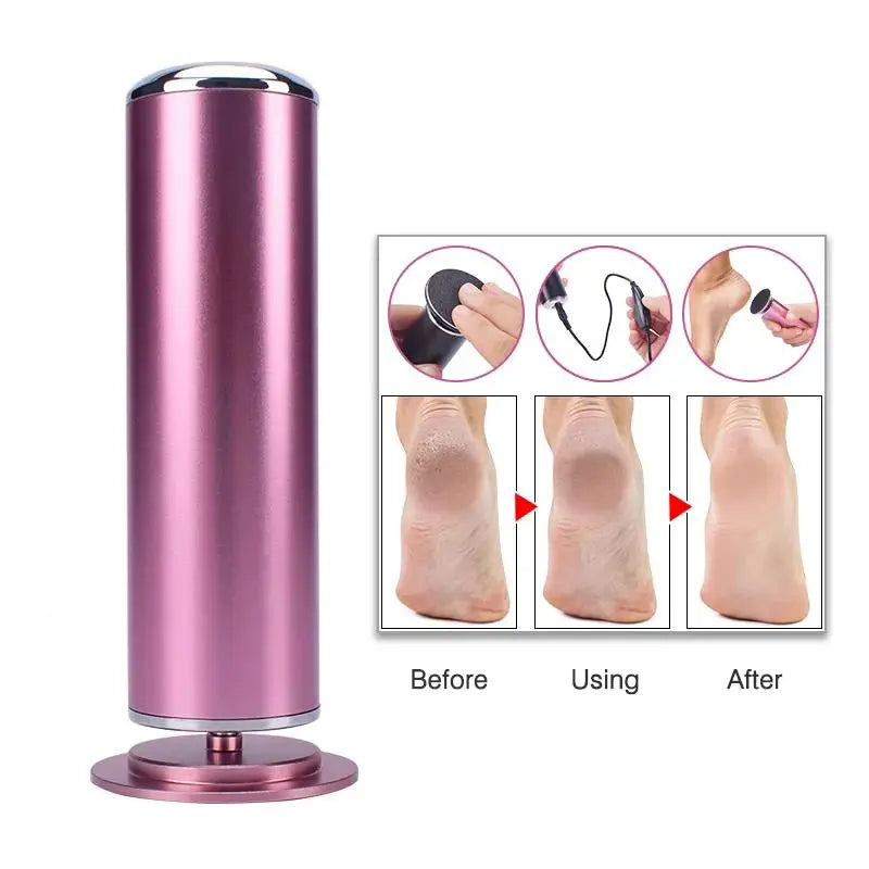 Summer Electric Foot File, Adjustable Rotatable Electronic Foot Dead Skin Remover, Callus Remover Tool for Home & Nail Salon, Back to School Pedicure Care Tool for Men Women, Dynamic Nail Supply