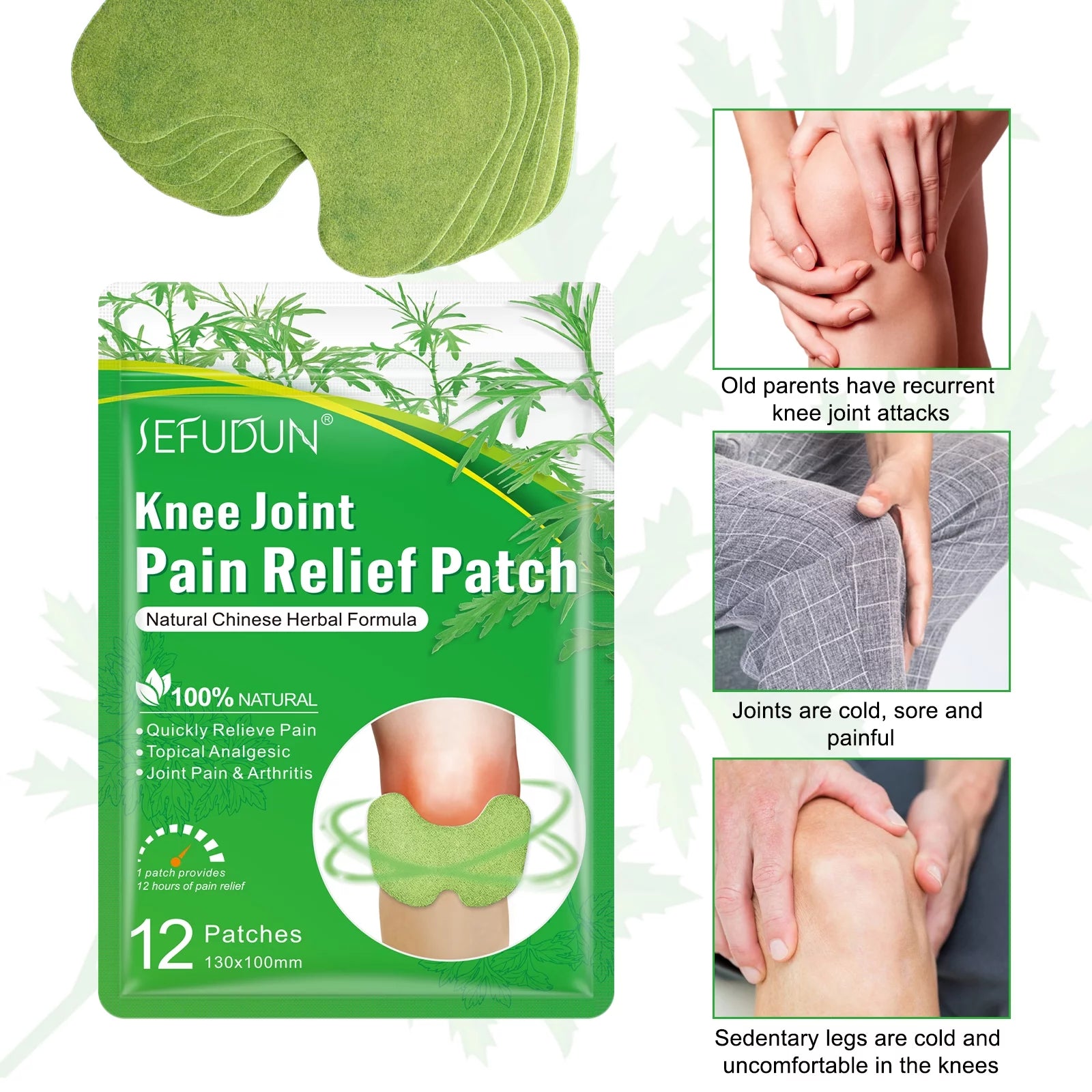 Pain Relief Patch Herbal for Knee/Cervical Spine Joint Pain Arthritis Brand New