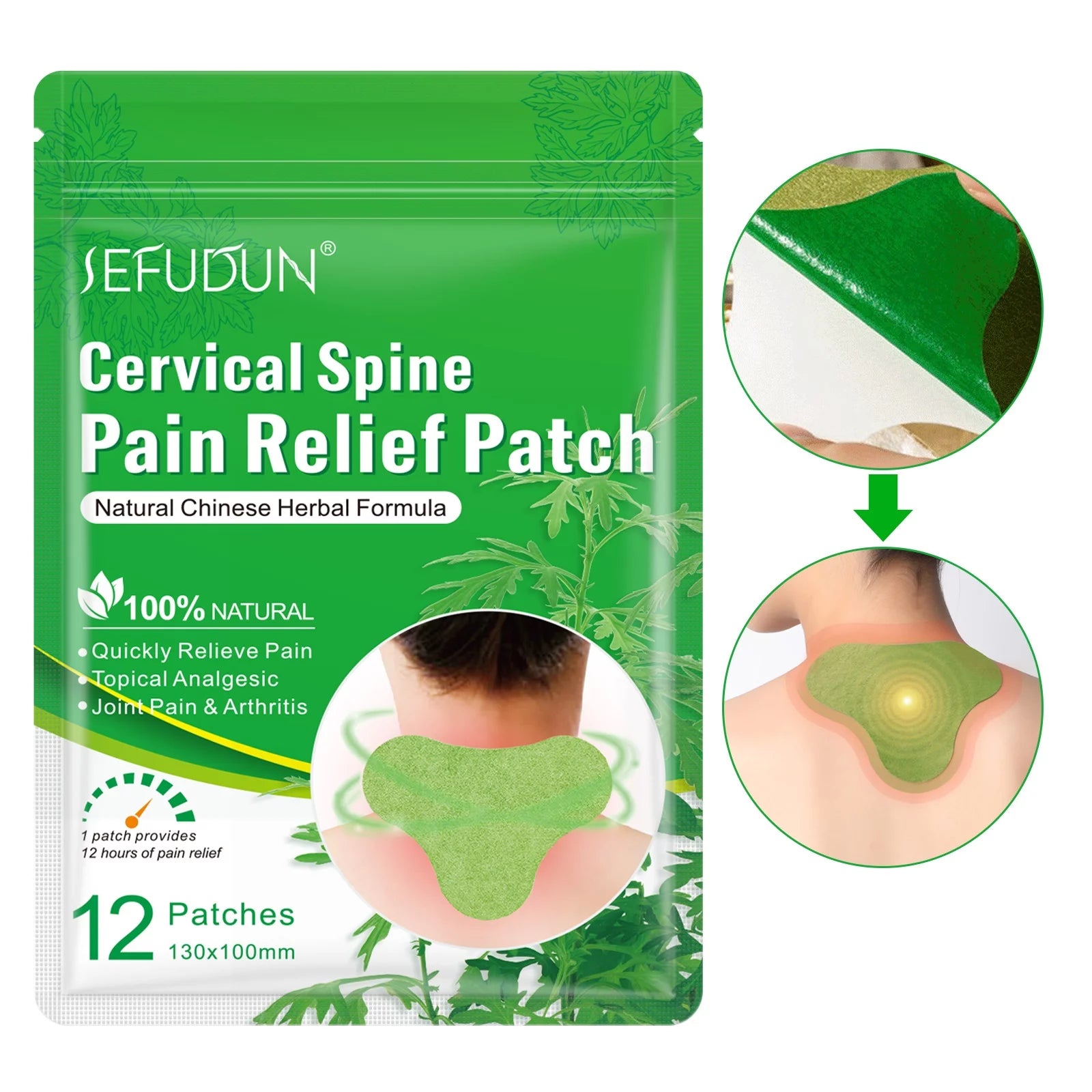 Pain Relief Patch Herbal for Knee/Cervical Spine Joint Pain Arthritis Brand New